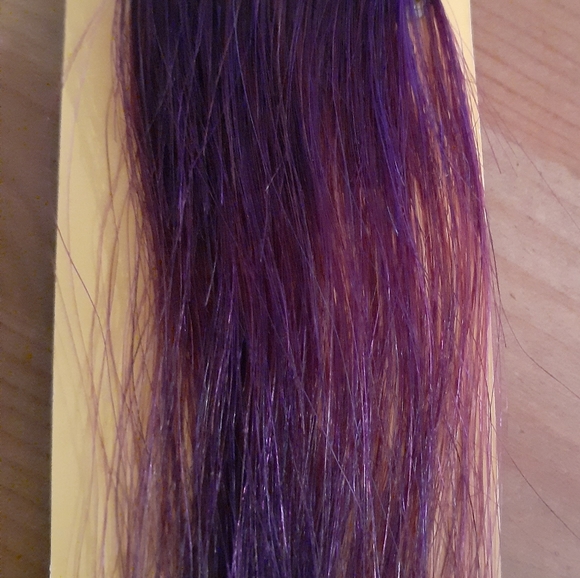 New Clip In Long 100% Human Hair Extensions 22" 20 Packs Purple - Picture 7 of 9